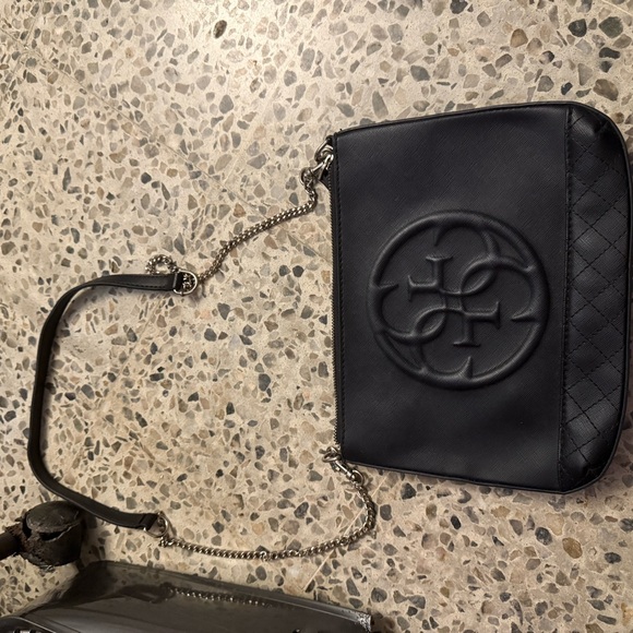 Guess Black Leather Crossbody Bag - Picture 1 of 3